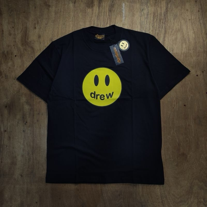 Drew House Smile Logo Black Oversize Tee T-Shirt