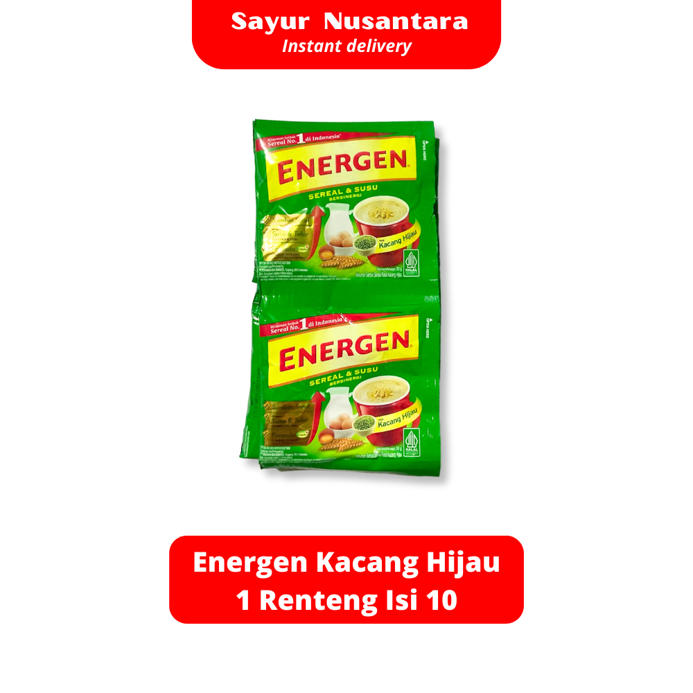 

Energen Kacang Hijau 1 Renteng Isi 10 - Sayur Nusantara