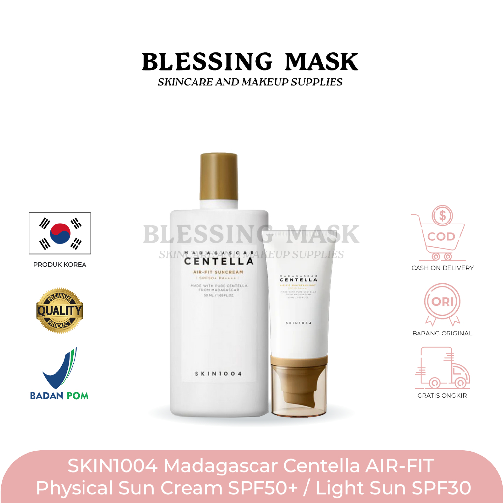 SKIN1004 Madagascar Centella AIR-FIT Physical Sun Cream SPF50+ PA++++ 50mL