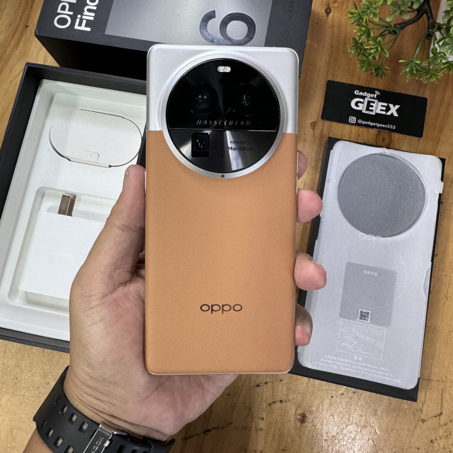 Oppo Find X6 Pro 5G 12GB 256GB Brown Leather SD 8 Gen 2 Pajak resmi