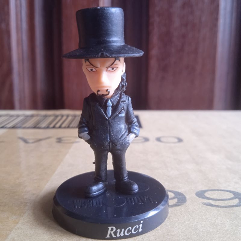 action figure one piece Rob Lucci figur WCF kid kecil bootleg kws