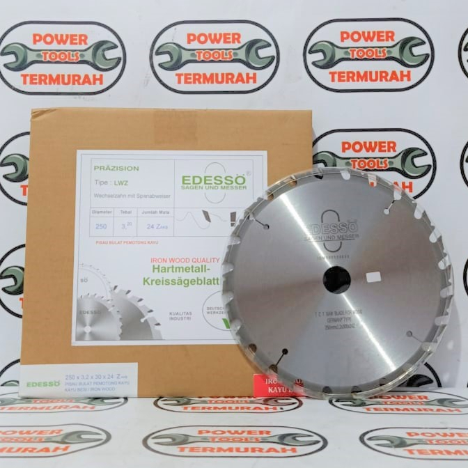 

Circular Saw Blade Edesso 10"x24T Pisau Mata Gergaji Potong Kayu Bulat