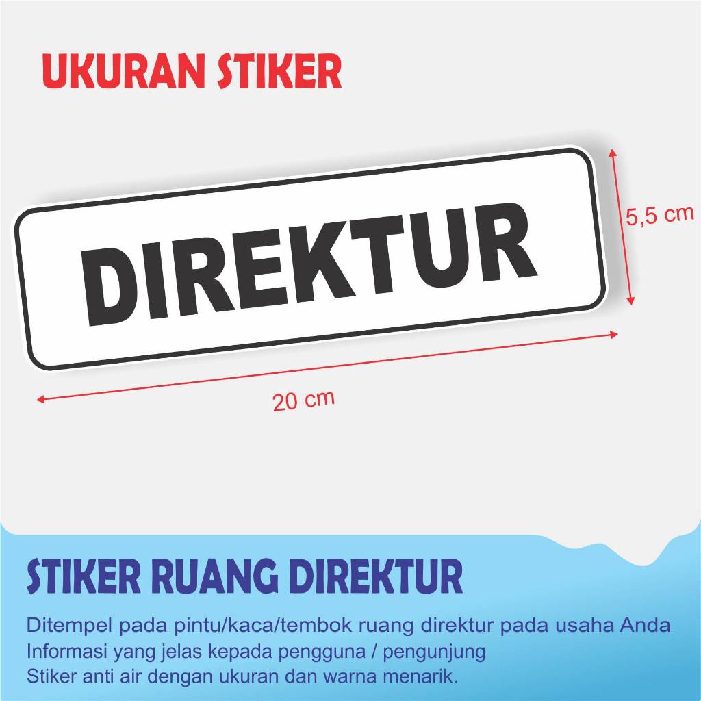 

STIKER TULISAN RUANG DIREKTUR