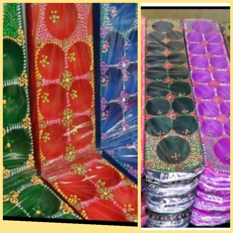 Congklak Kayu dan plastik motif dan polos Free biji kerang 84 pc