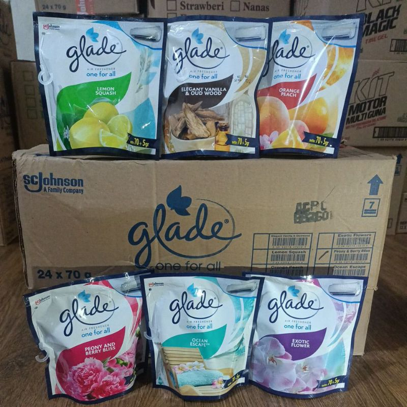 GLADE PENGHARUM RUANGAN ONE FOR ALL  & PENGHARUM MOBIL GANTUNG