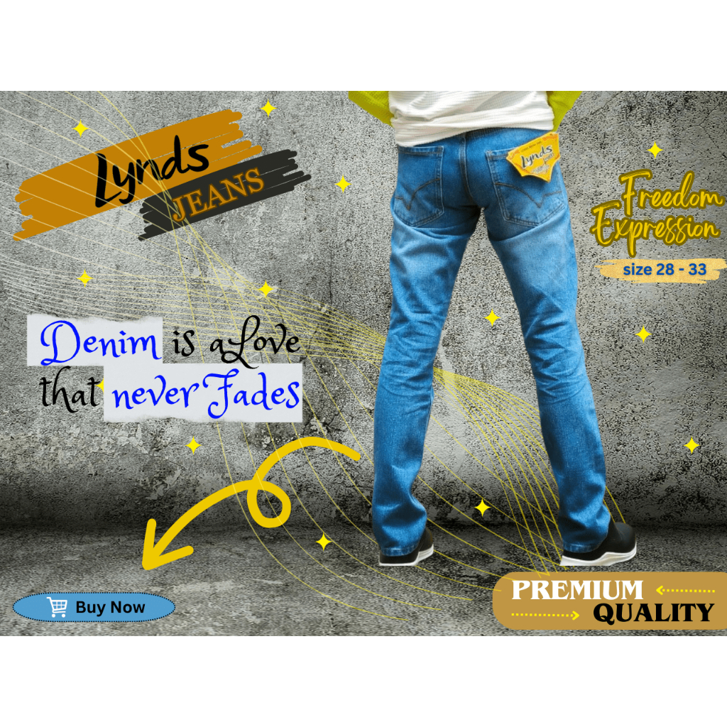 Blue Jeans Pria model standard