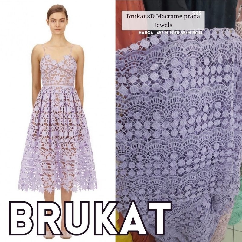 Kain Brukat Prada katun