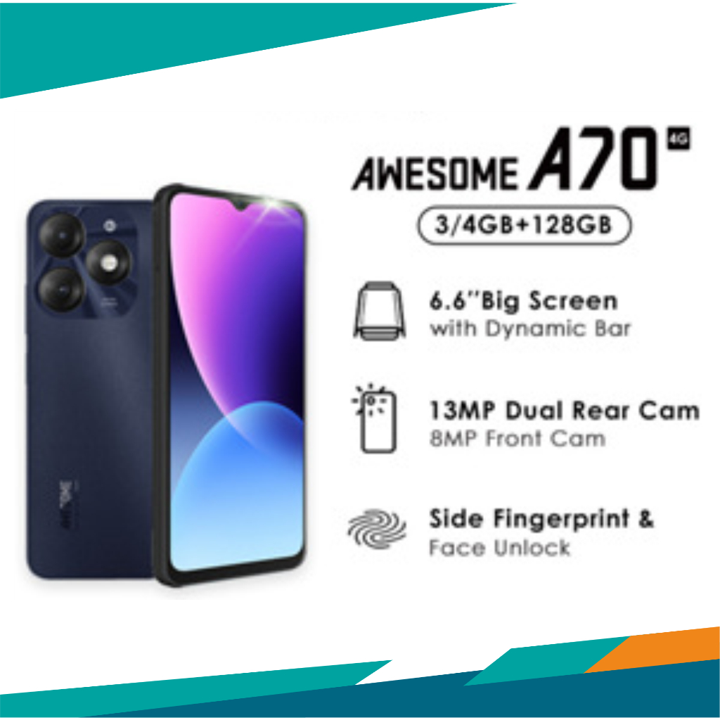 ITEL A70 4/256GB GARANSI RESMI