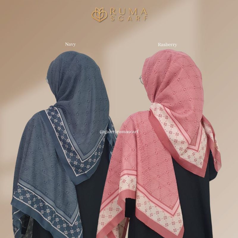 HIJAB VOAL SEGIEMPAT MOTIF BY RUMA SCARF