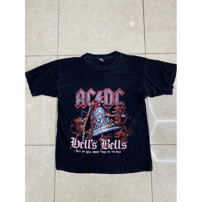 kaos acdc bells bells / kaos band vintage / kaos second