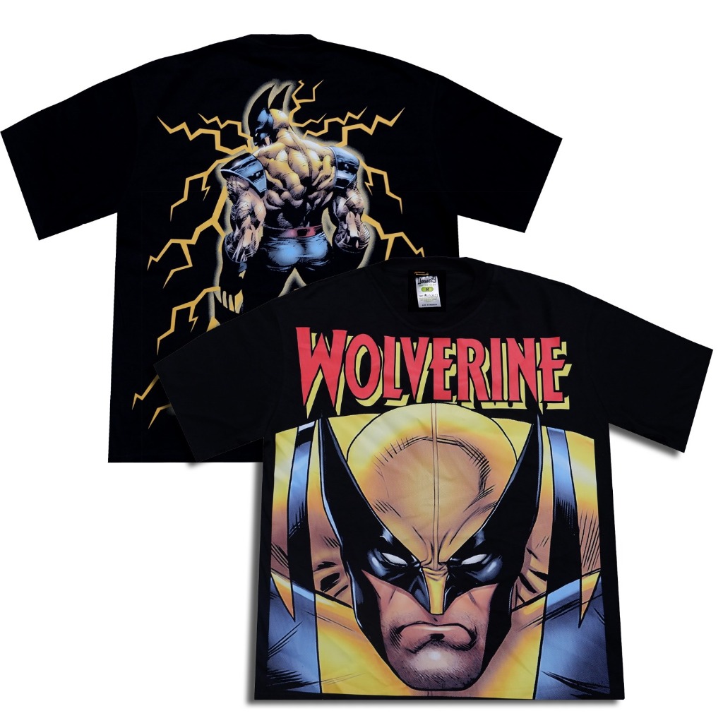 Tshirt Wolverine DC Marvel Kaos VIntage Bootleg Oversize