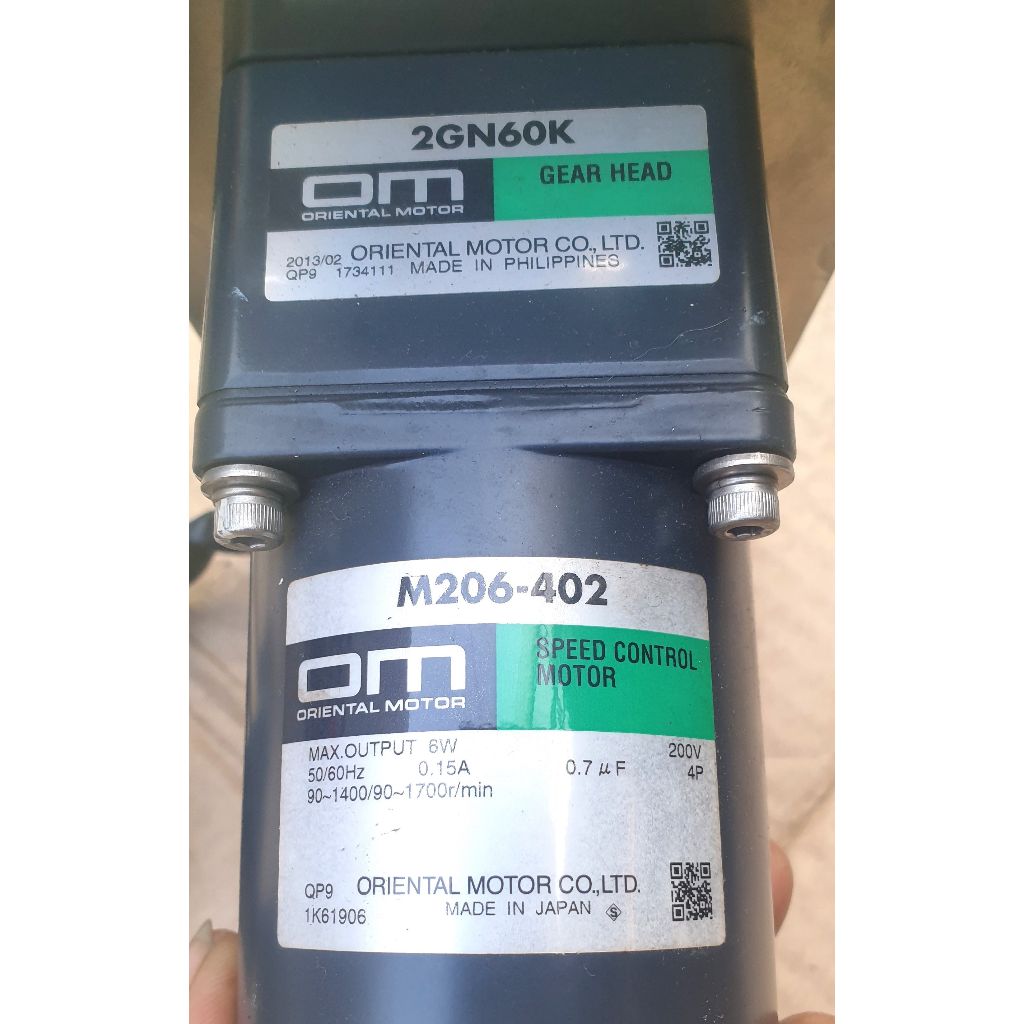 ORIENTAL M206-402 DG GEARHEAD 2GN 60K SET SPEED CONTROLLER