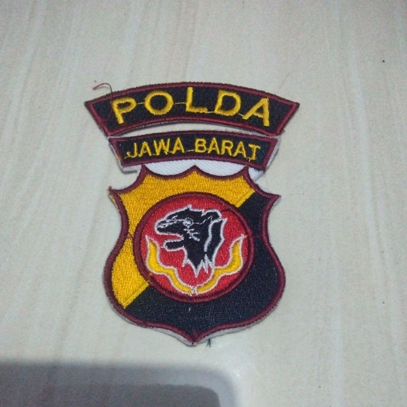 Logo bordir polda jawa barat