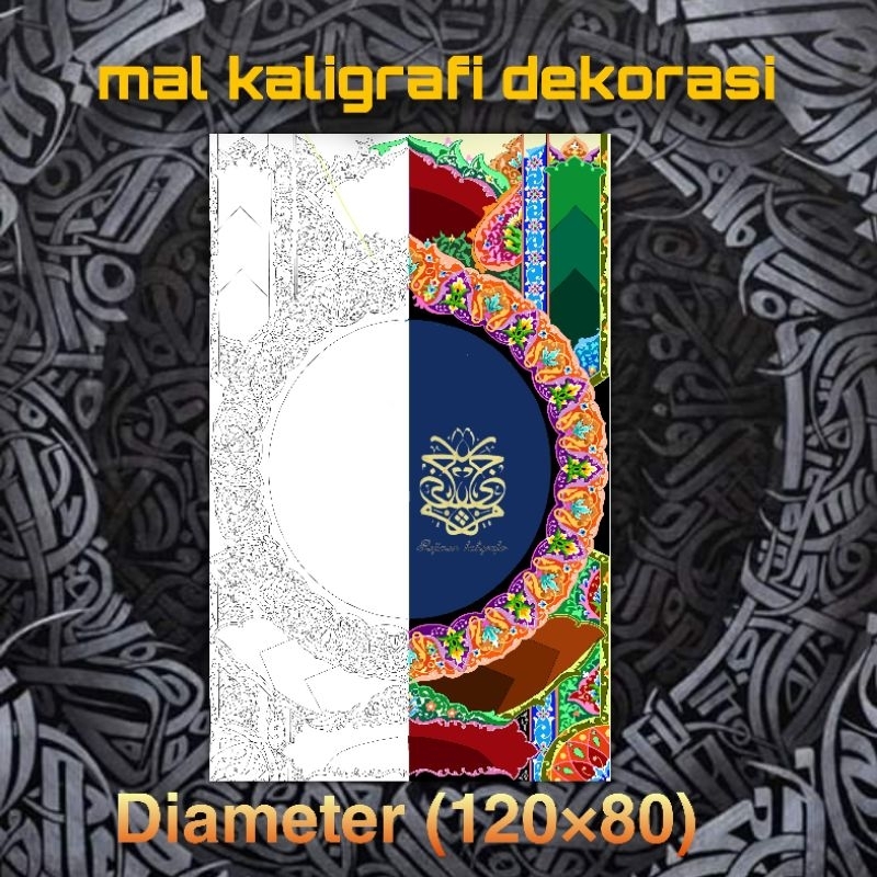 mal kaligrafi dekorasi