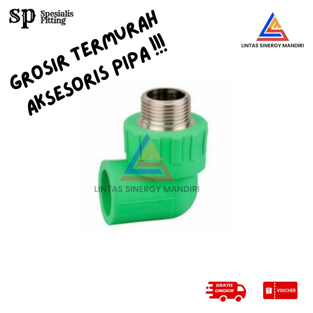 PPR ELBOW DRAT LUAR 25MM X 3/4"