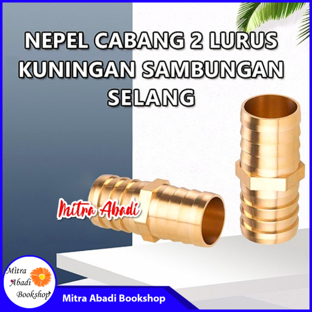 Nepel Cabang 2 Lurus Kuningan SAMBUNGAN SELANG AIR GAS KOMPRESOR