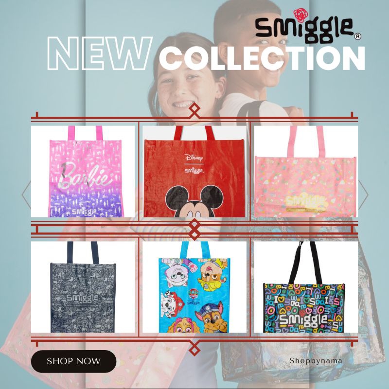 Smiggle Tas Reuse Me Bag Tote Bag Original