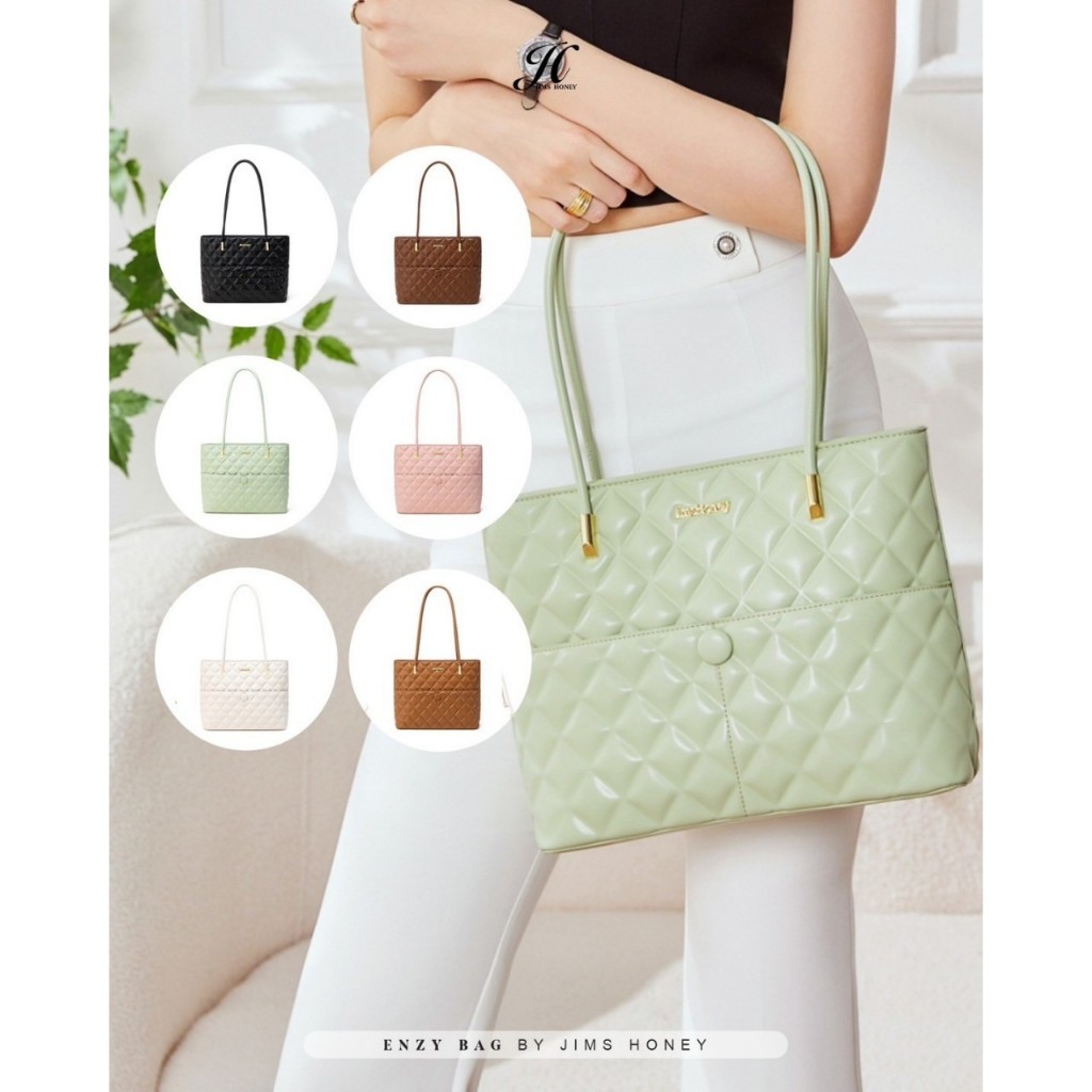 JIMS HONEY ENZY TOTEBAG Tas Jinjing Wanita Jimshoney Trendy Elegan Jims Honey Casual Terbaru