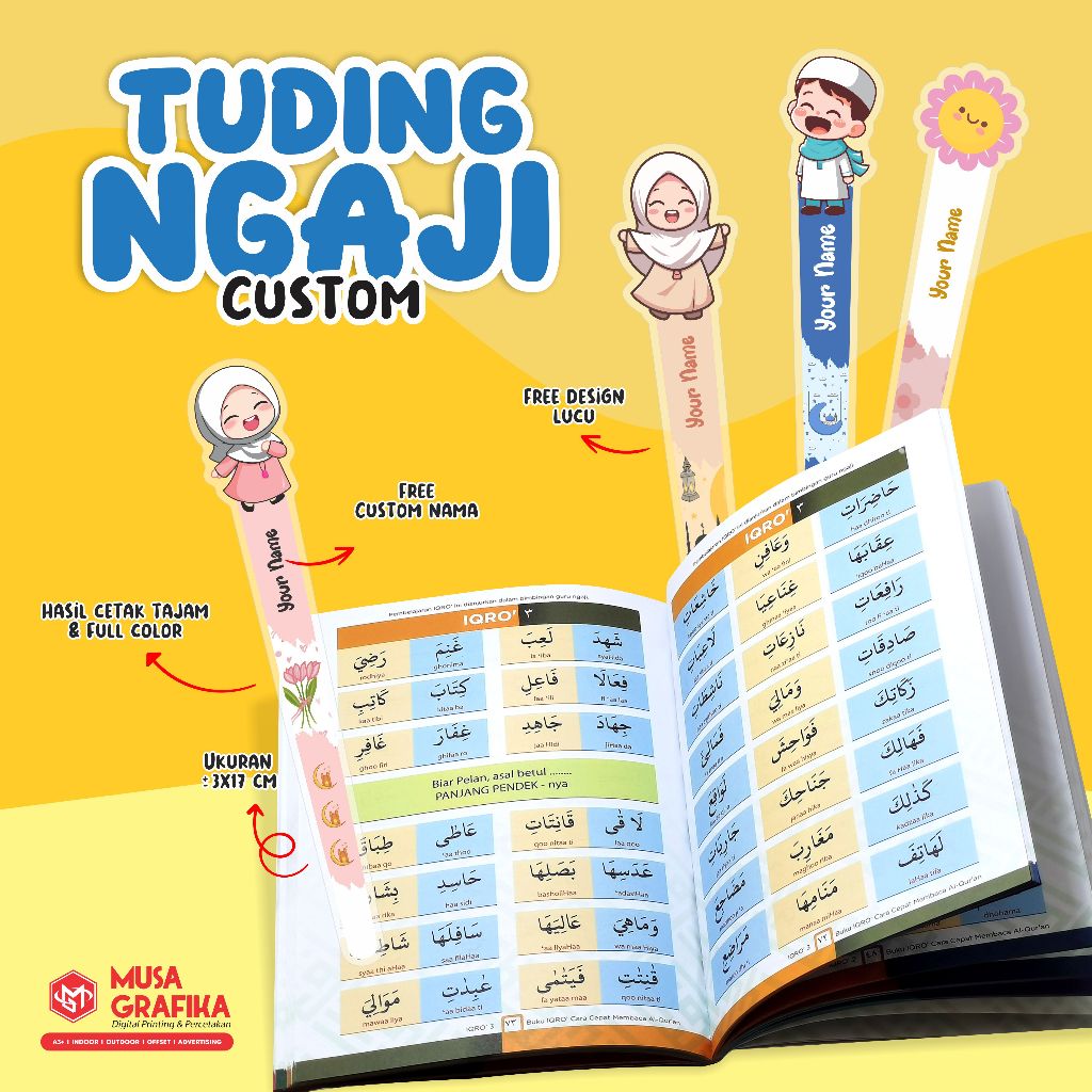 

Kalam Tuding Ngaji Custom Nama - Custom Desesain - Tuding Ngaji Lucu