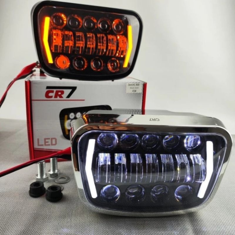 CR7 Headlamp LED Rx King GL 100 Lampu Depan Oval Rxking new