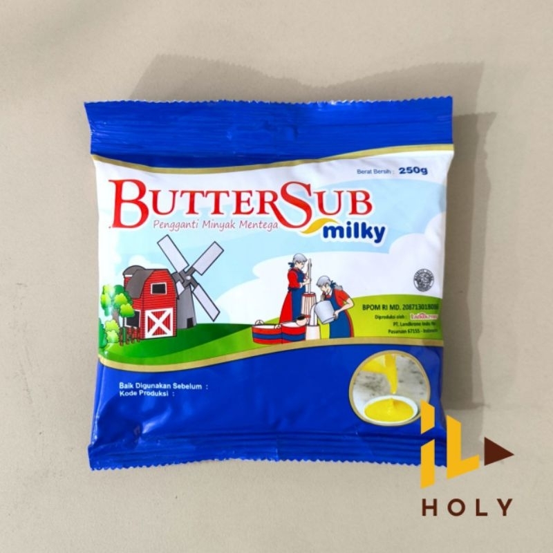 

ButterSub Milky BOS Sachet (250gr) KEMASAN ASLI / Butter Sub Milky BOS Butter Oil Substitute