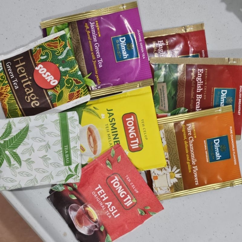 

teh kantong celup 1pcs/sachet teh hotel teh sosro teh tong ji teh lipton teh dilmah