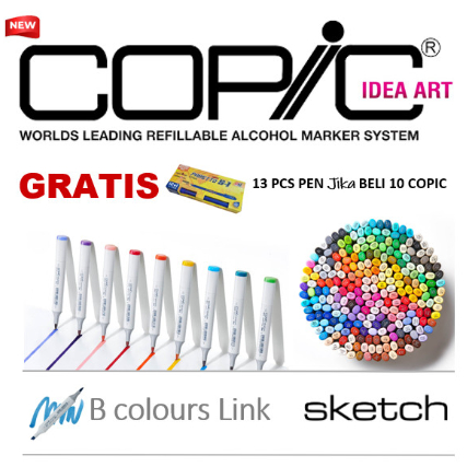 

SPIDOL Marker COPIC SKETCH B Original Japan Baru Satuan