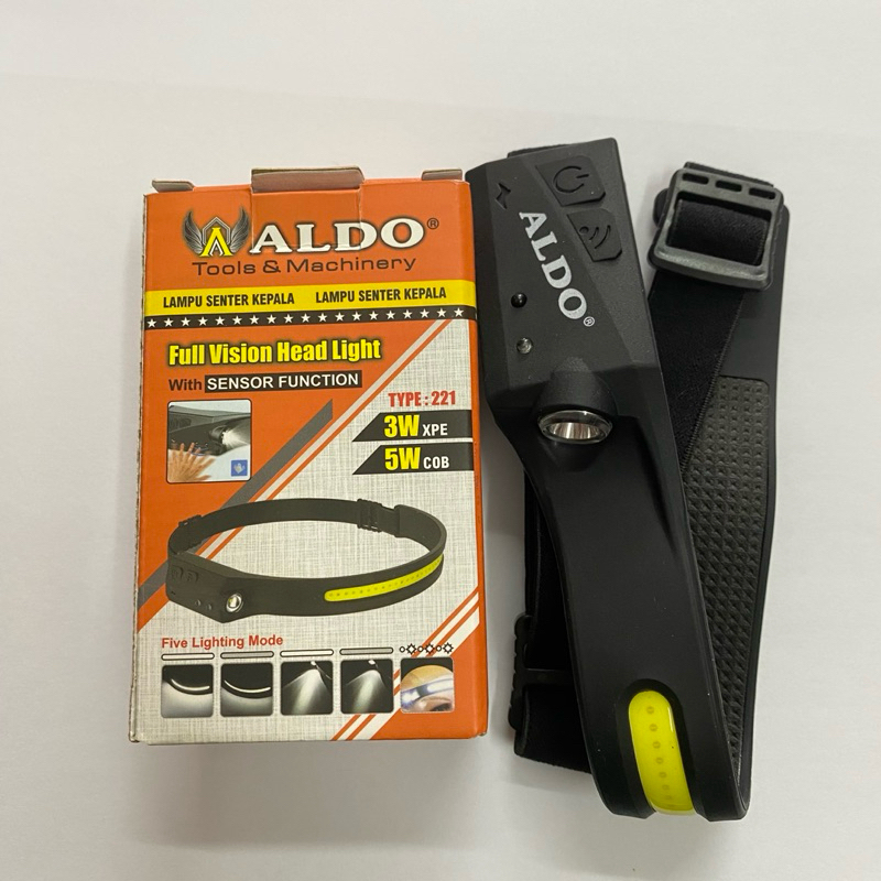 LAMPU SENTER KEPALA WITH SENSOR TYPE 221