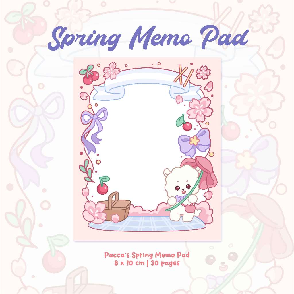 

Pacca's Spring Memo Pad | Art by Lenpacca