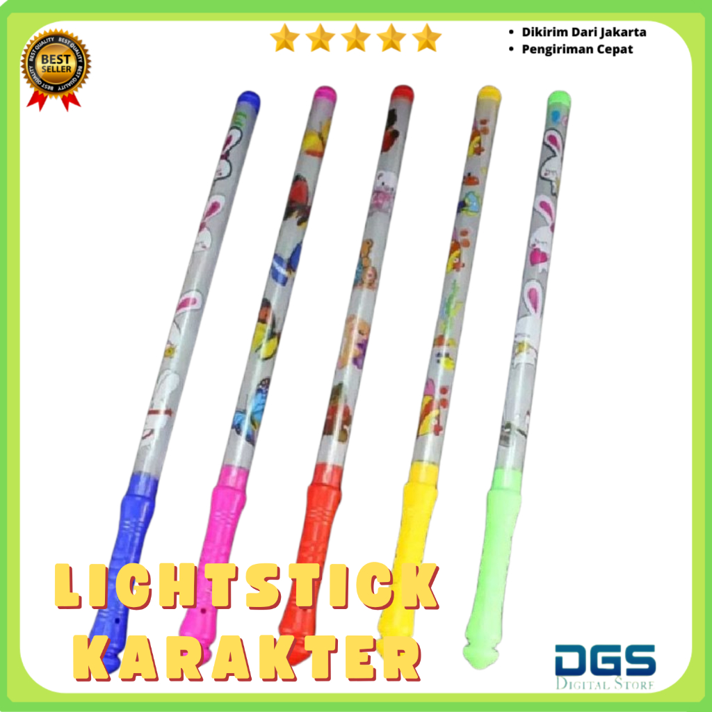 DGS Lightstick Led Karakter Kartun Lampu Stik Karakter Kartun Lampu Tongkat Karakter