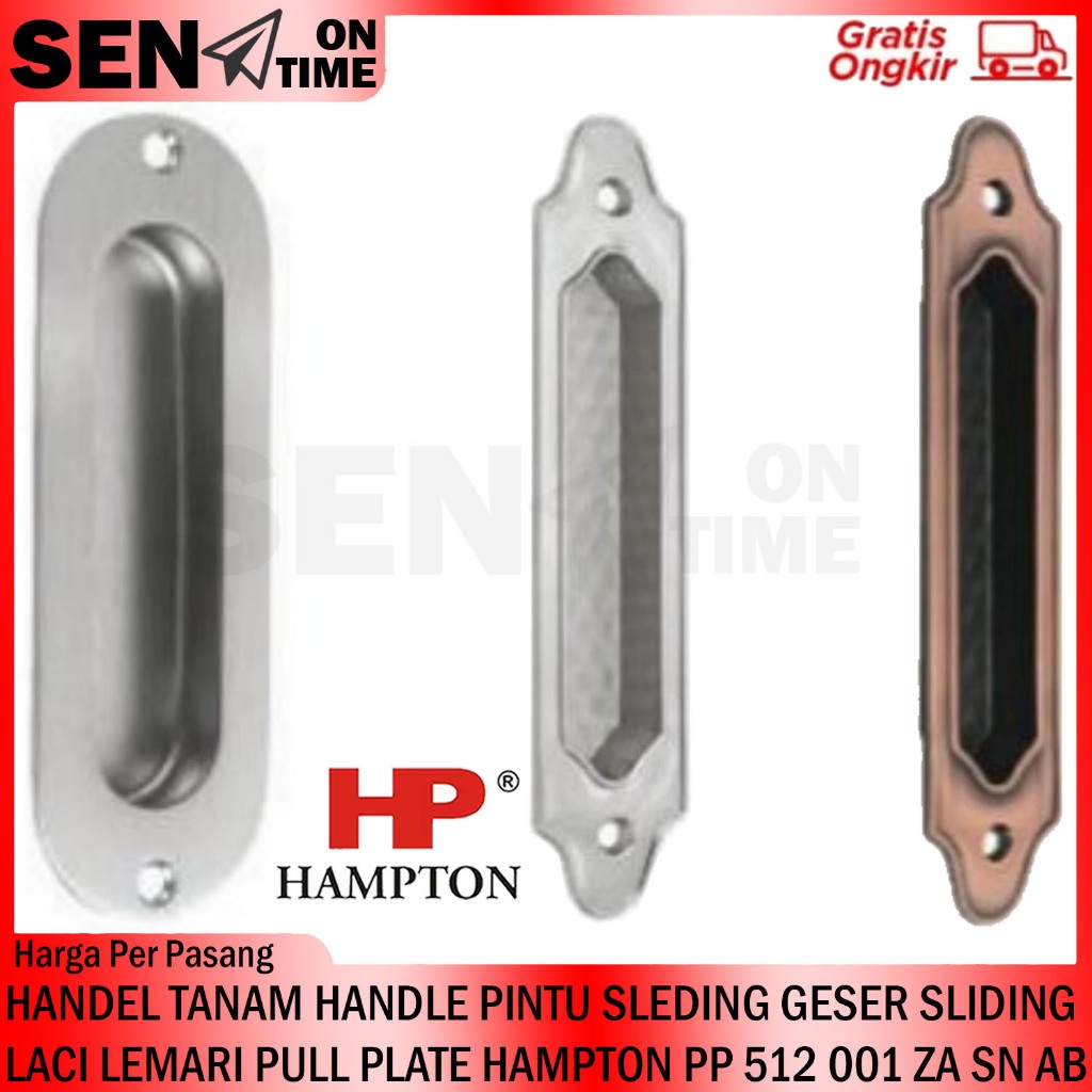 Hampton HP PP 512 001 Za Sn Ab Pull Plate Handel Handle Tanam Pintu Sleding Sliding Geser Laci Lemar