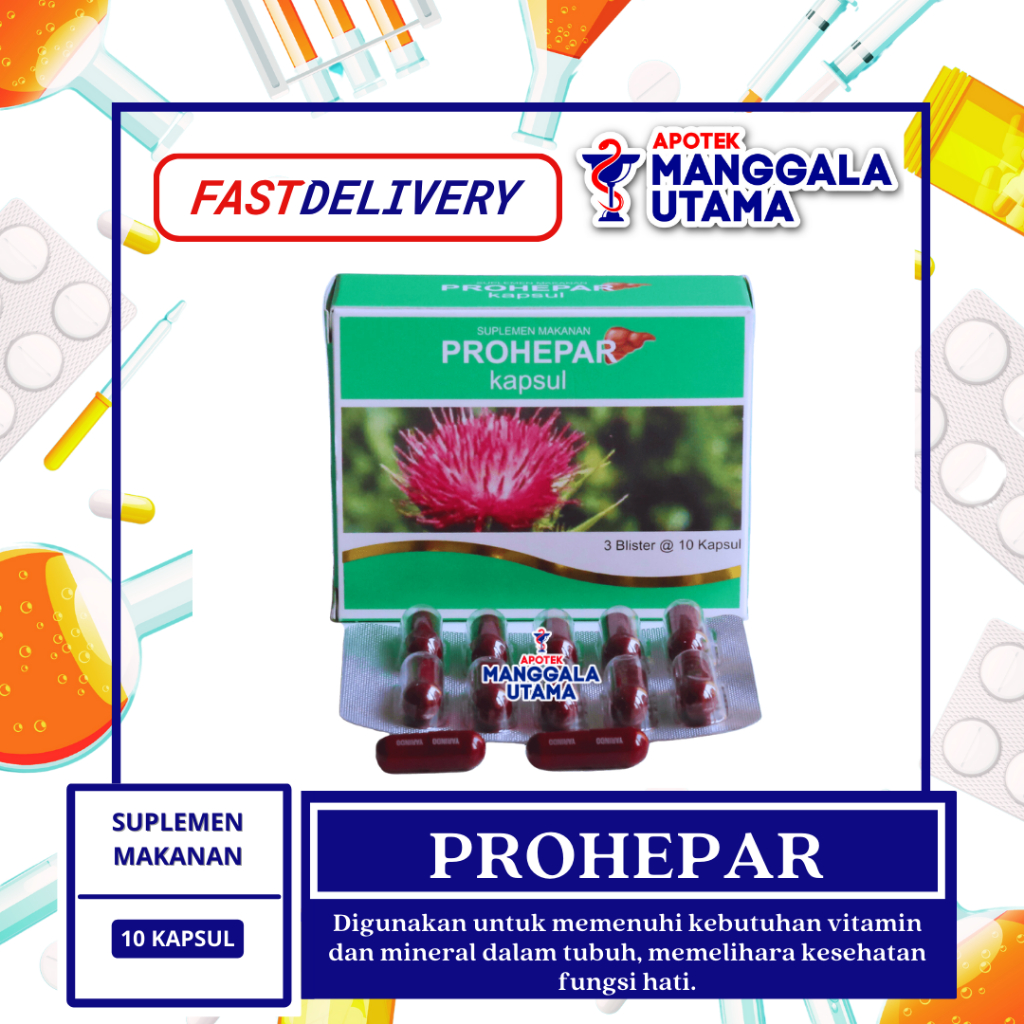 PROHEPAR SUPLEMEN KESEHATAN HATI PER BOX ISI 30 TABLET