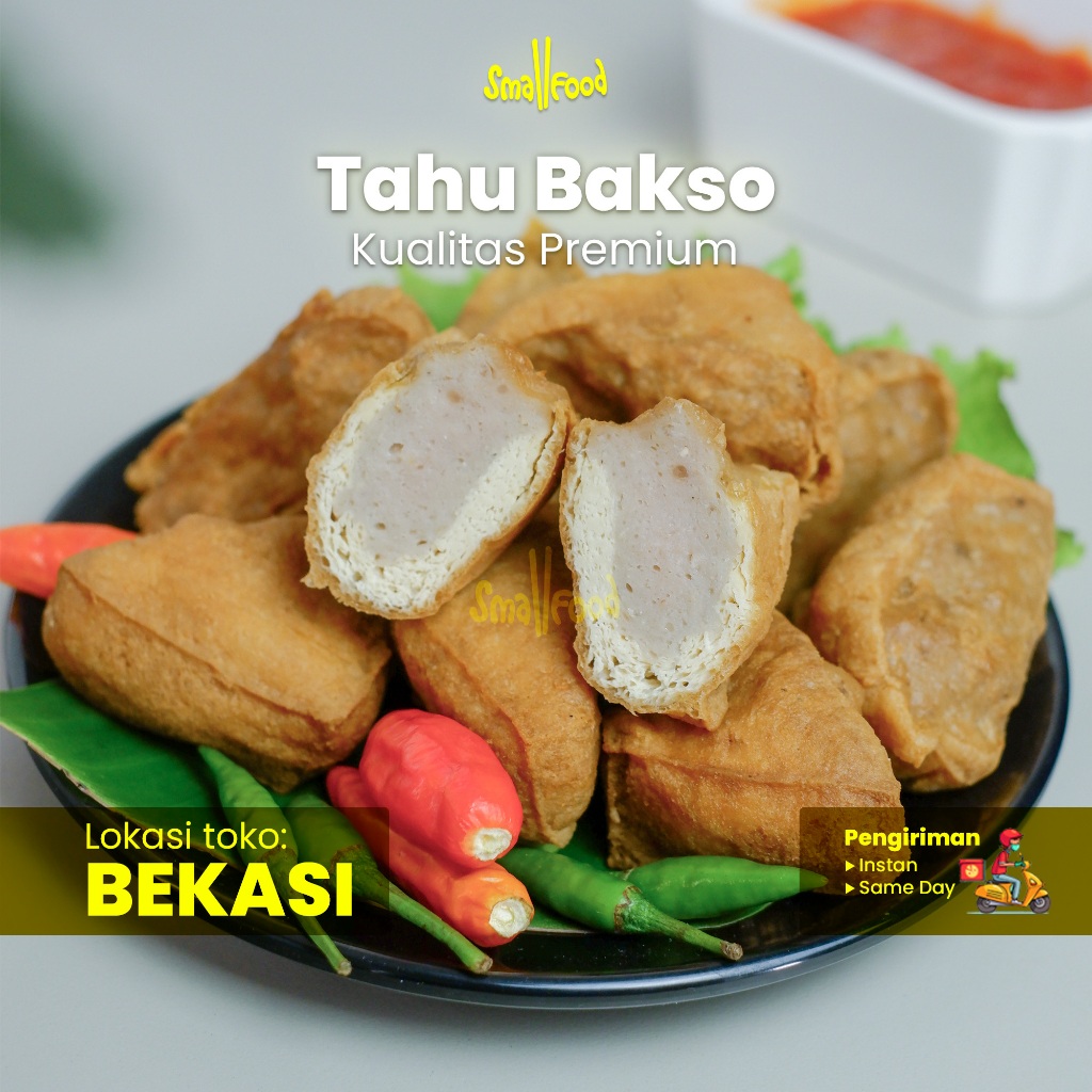 

Tahu Bakso 12 Pcs / Tahu Bakso Original / Tahu Bakso Daging Premium / Smallfood / Frozen Food