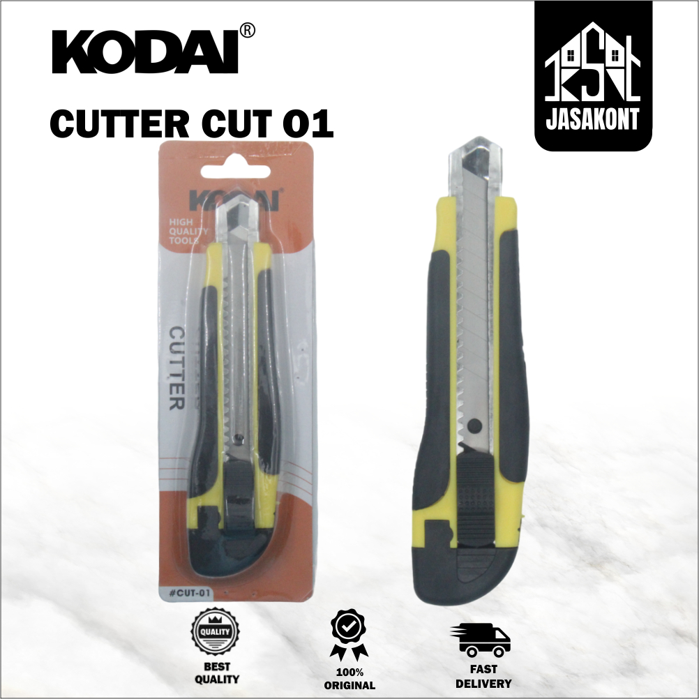 

Jasakont - CUTTER BESAR Gagang Karet KODAI SLIDE CUT-01 auto lock