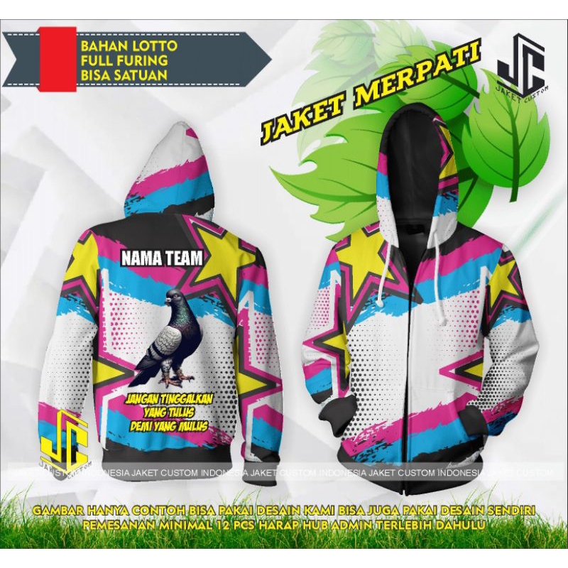 Jaket merpati balap