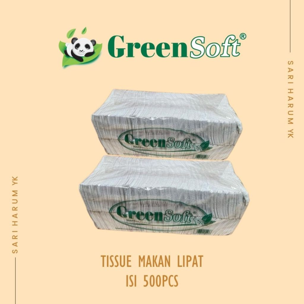 Tissue Green Soft | Tissue Makan | Tissue makan | Tissue Wajah 500pcs