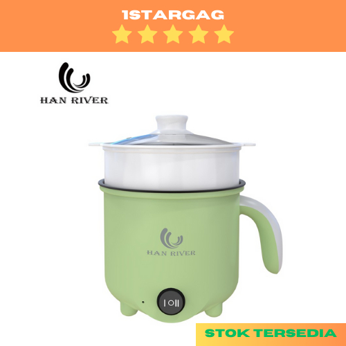 HAN RIVER Panci Listrik 450watt Panci Listrik Serbaguna 18cm