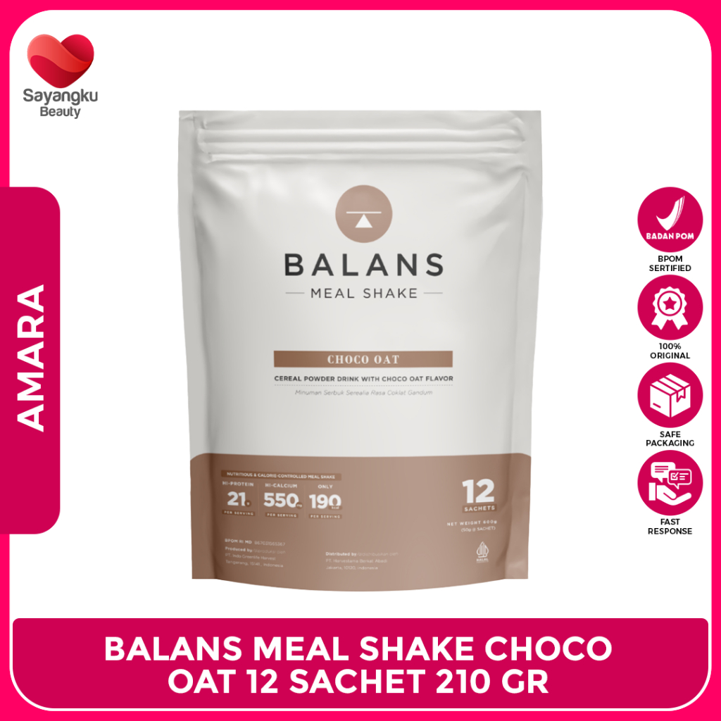 BALANS Meal Shake Choco Oat 210gr