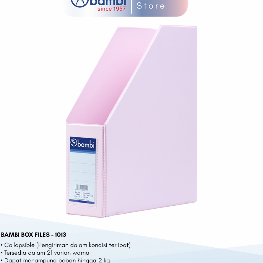 

TERBARU Bambi Box File Magazine MID SIZE 8 cm All Colour Box Arsip Box Storage Box Dokumen kode 113