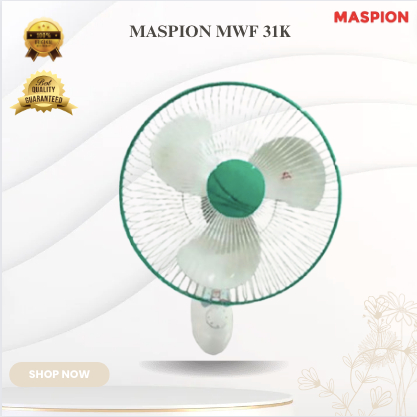 MASPION KIPAS ANGIN MWF 31K KIPAS DINDING PROMO TERMURAH ORIGINAL GARANSI/MWF31K/MWF-31K/MWF 31K