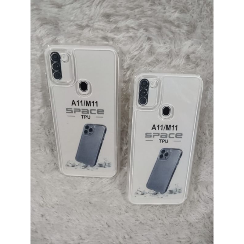 SOFTCASE CASING SAMSUNG A11/M11 SILIKON TRANSPARAN PELINDUNG BELAKANG HP