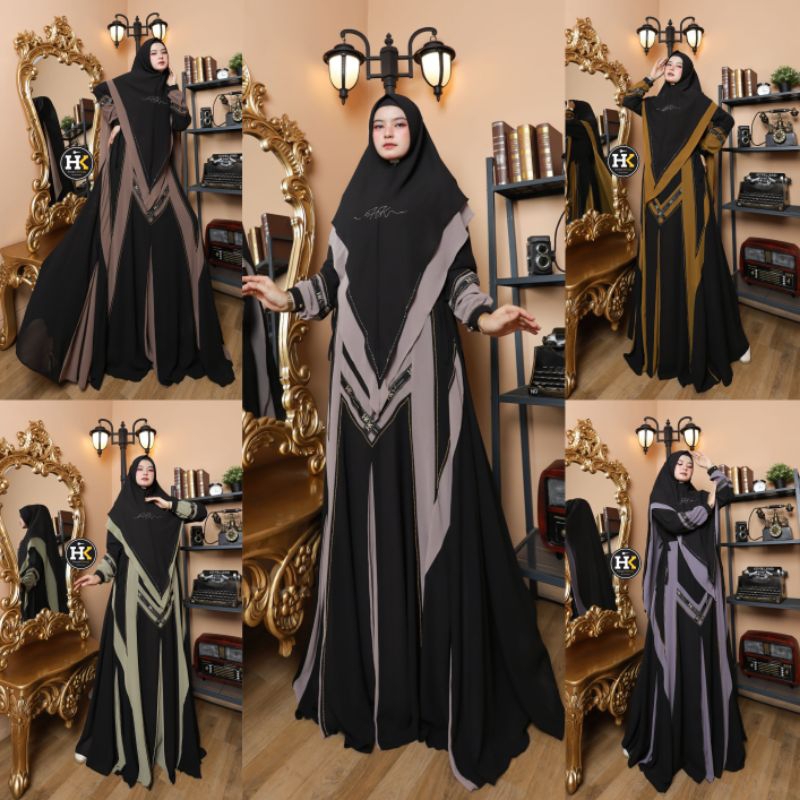 (BISA COD) Gamis Syari Series by HK by Dermawan Original