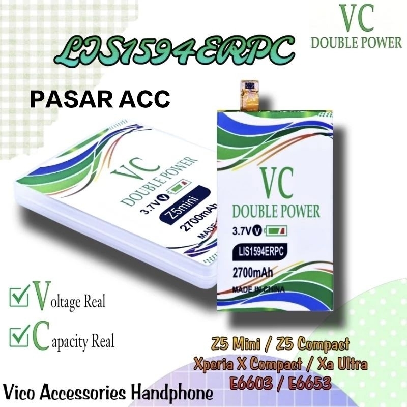 Baterai Batre Z5 Mini - SO02J - XA Ultra - SO02H - X Compact - E5803 - F5321 Battrey VC