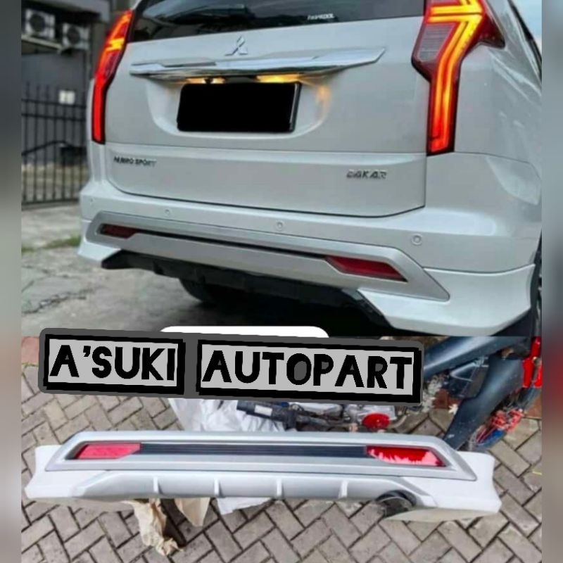 bodykite bemper belakang pajero sport 2023