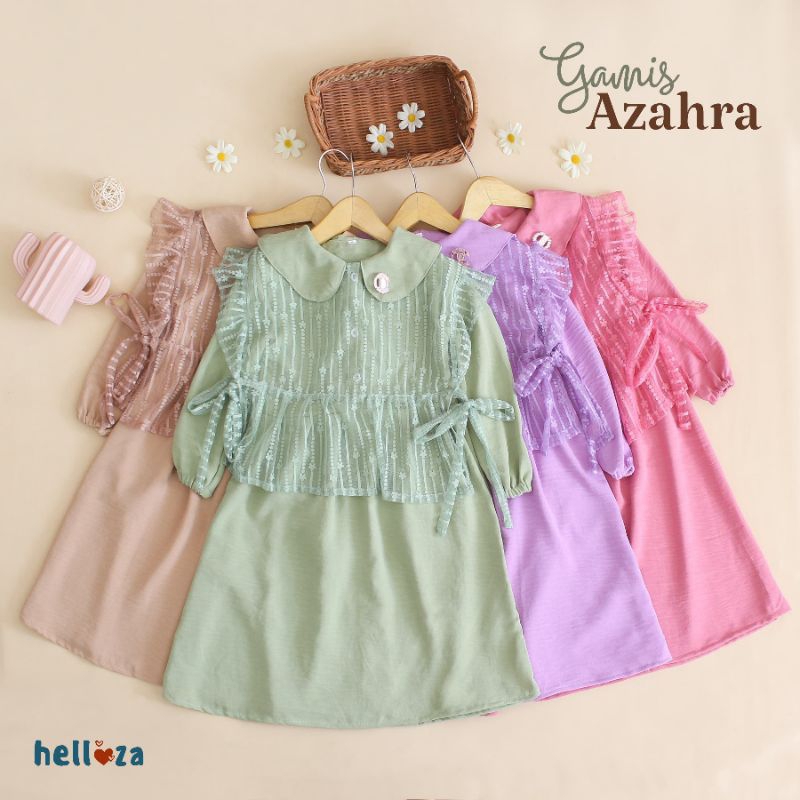 GAMIS ANAK AZAHRA / GAMIS LONG DRESS OUTHER TULLE TILE MURAH