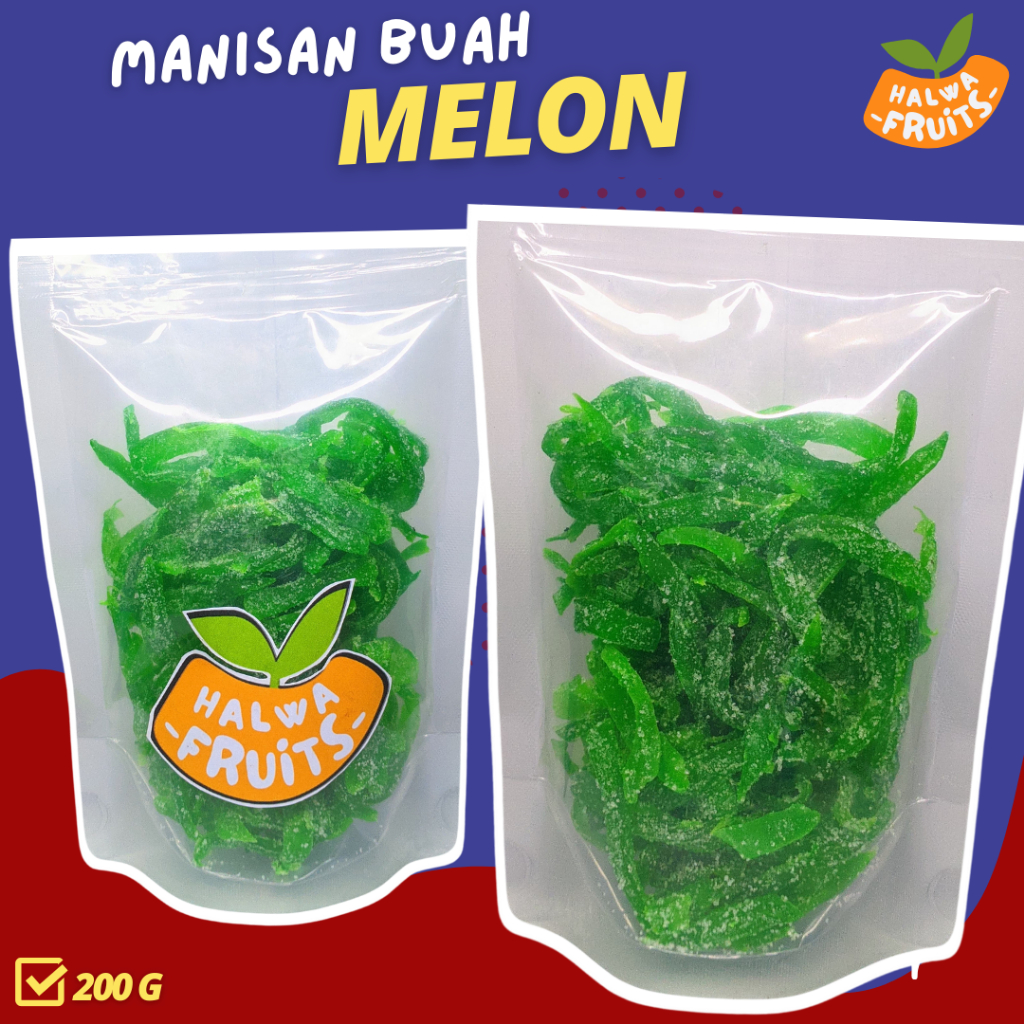 

Manisan Buah Melon Kering - Kemasan 200g