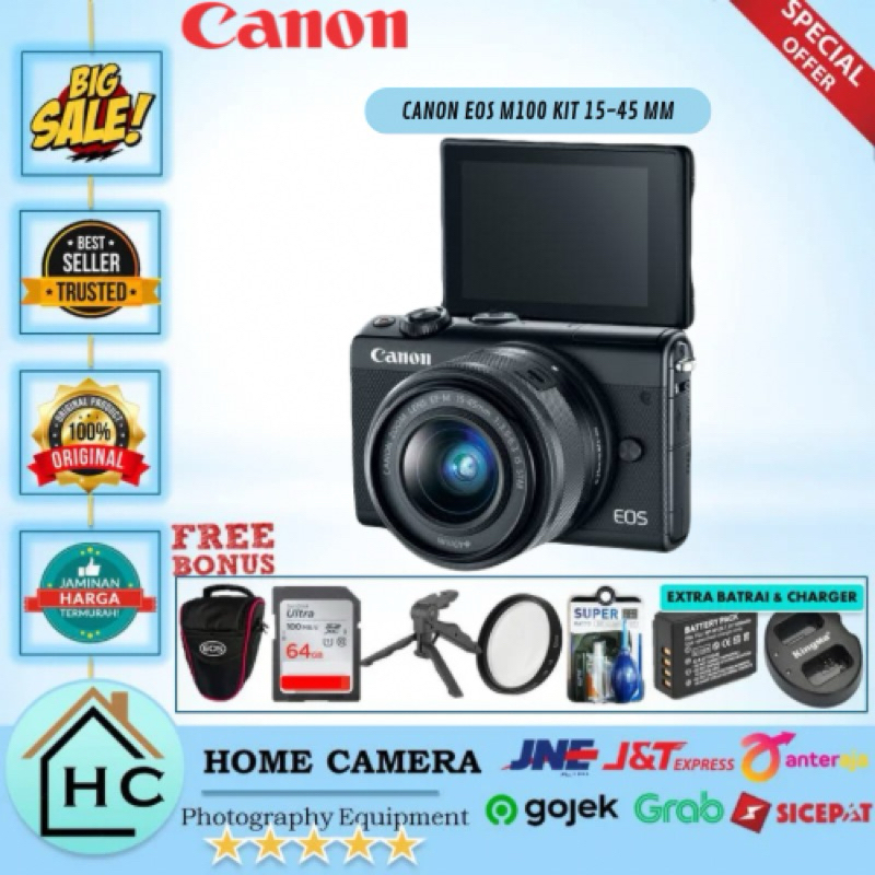 [BARU] CANON EOS M100 / CANON M100 KIT 15-45MM IS STM