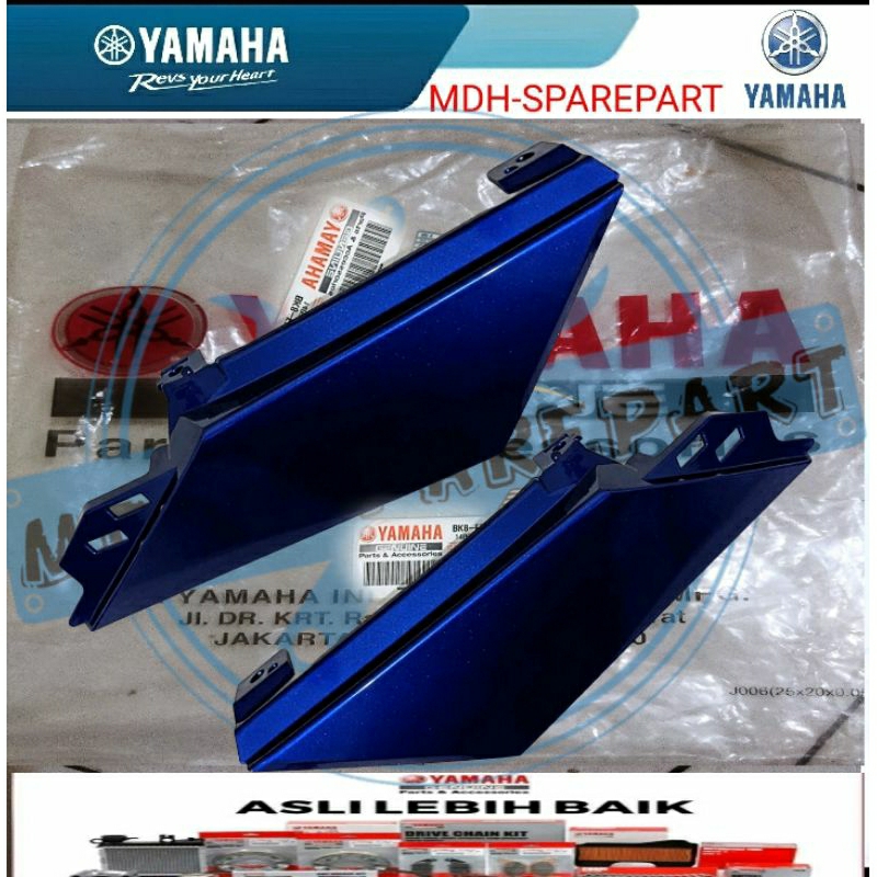 Sambungan Body Vixion R New Sayap Kanan Kiri Sepasang Biru Metalik Glossy Original Yamaha