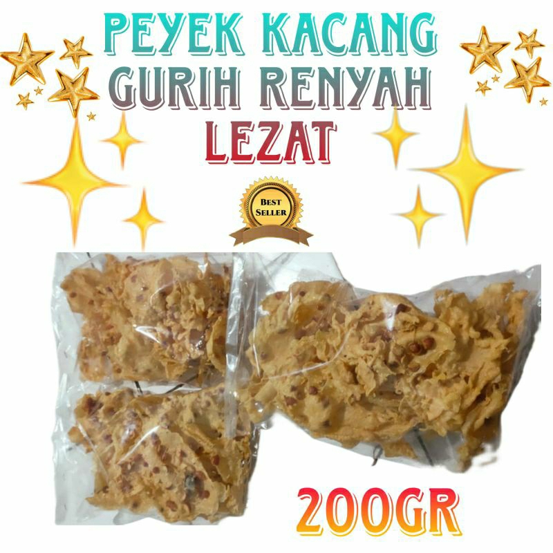 

Peyek kacang tanah guruh renyah lezat isi 200gram