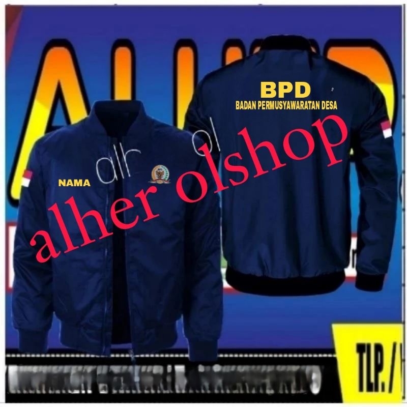 jaket bomber BPD full bordir jaket BPD jaket bomber badan pemusyawarakatan desa jaket badan pemusyaw
